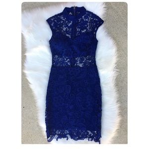B. Darlin Royal Blue Lace Dress